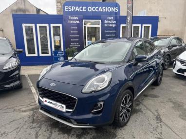 Voir le détail de l'offre de cette FORD Puma 1.0 EcoBoost 125ch S&S mHEV Titanium Powershift de 2023 en vente à partir de 206.49 €  / mois